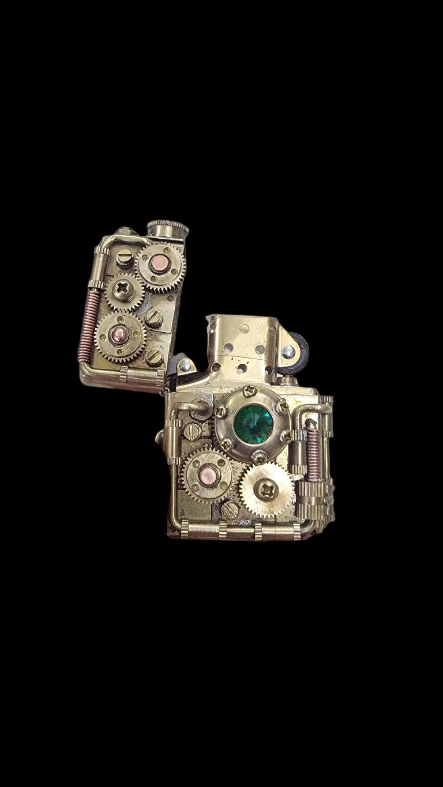 Handcrafted Lighter Shell Emeral Engine
