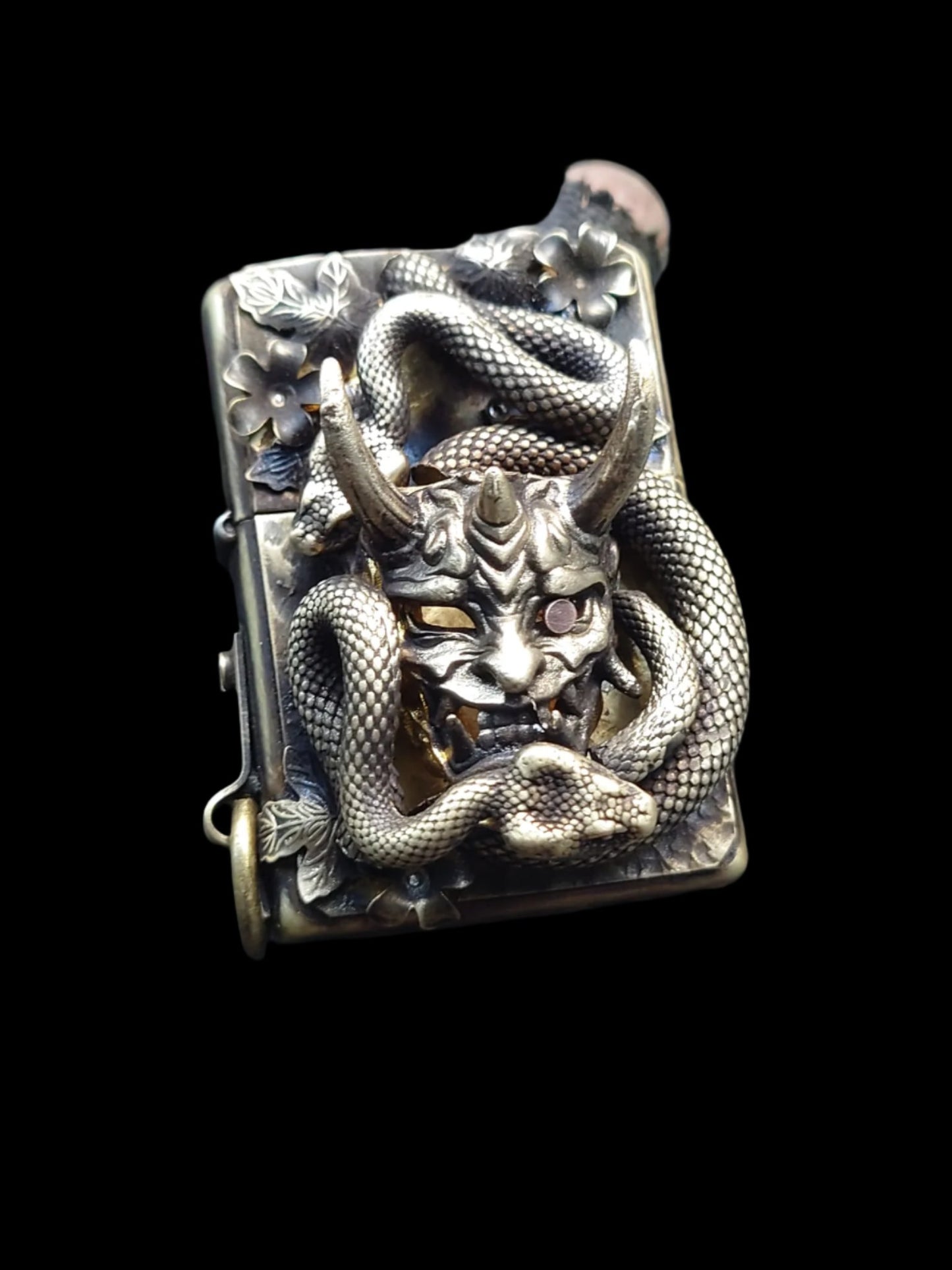 Zippo Lighters Customized Japanese Omni LongHorn With Snake