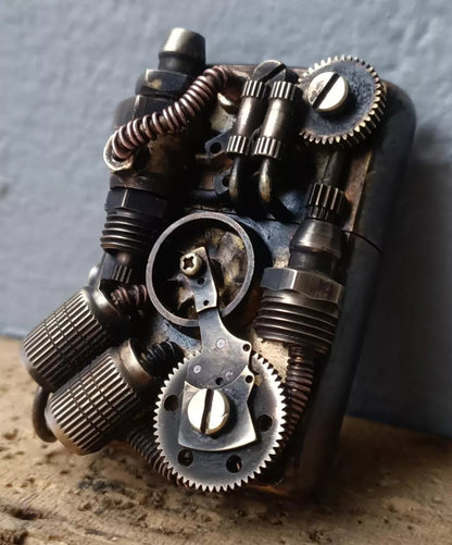 Handcrafted Lighter Shell - SteamPunk #5