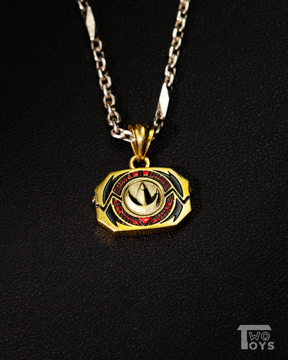 Silver Pendant with Power Coins