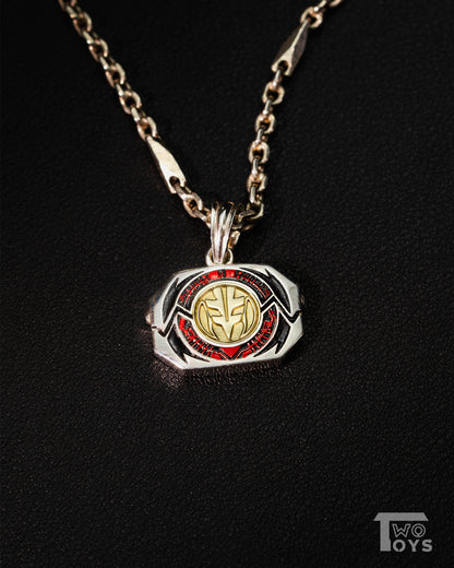 Silver Pendant with Power Coins