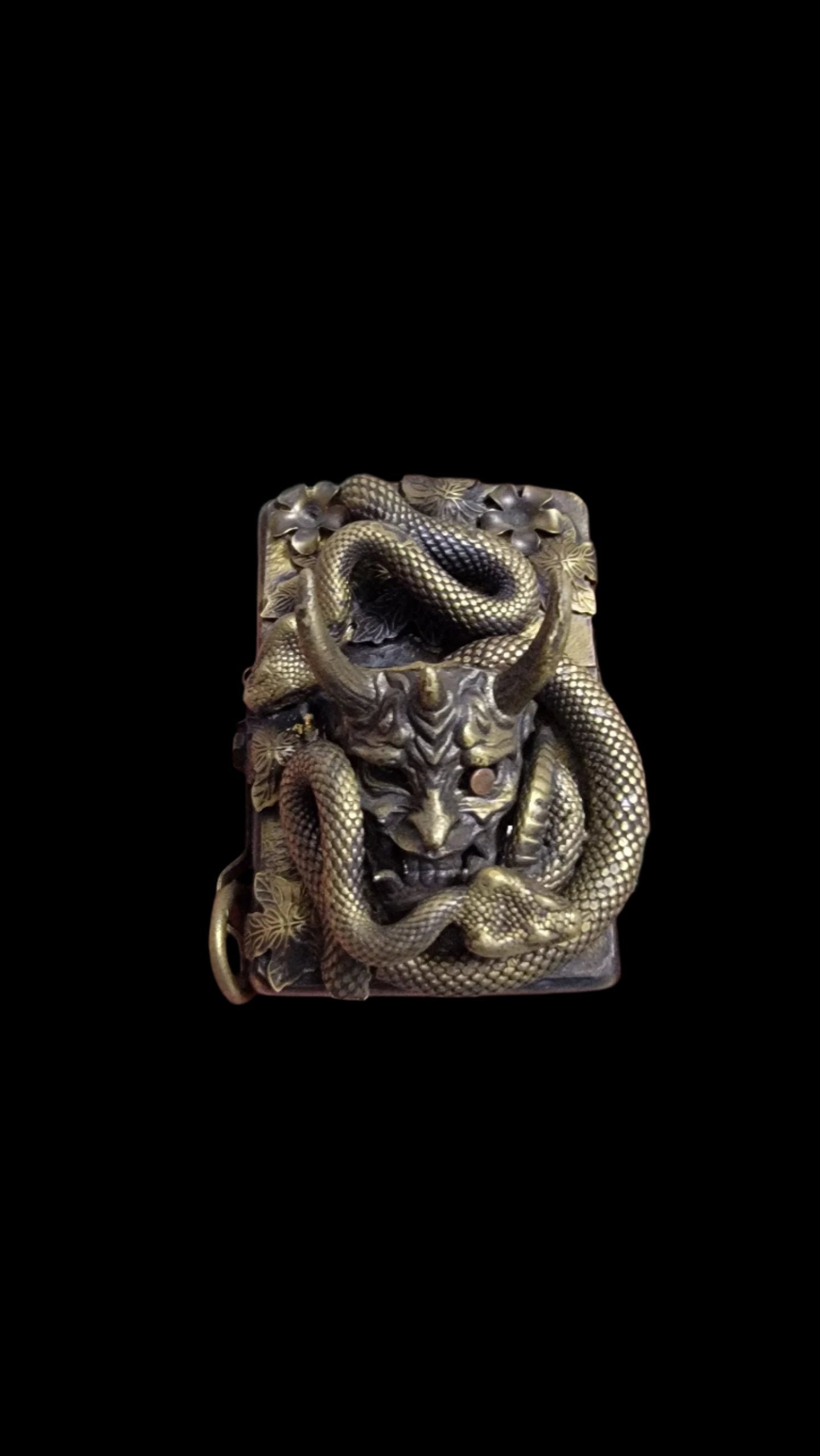 Zippo Lighters Customized Japanese Omni LongHorn With Snake