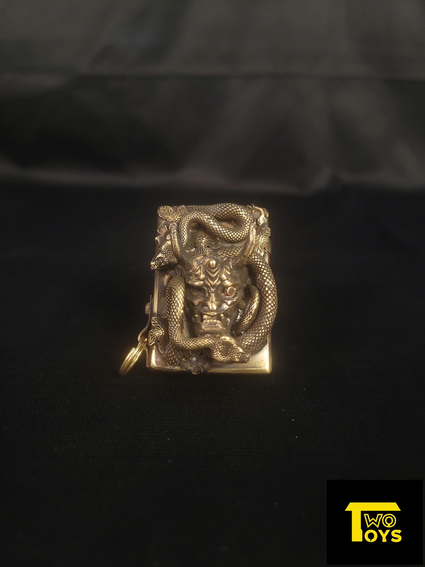 Zippo Lighter - Customized - Japanese Omni - LongHorn With Snake - Twotoys
